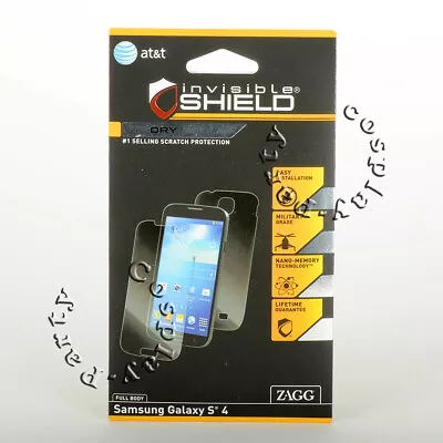 ZAGG InvisibleShield Original HD Screen Protector For Samsung Galaxy S4 - Clear • $6.99