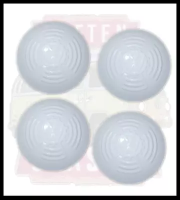 1950-70 VW BUS White Hub Cap SET OF 4 Volkswagen T2 Kombi KDF Logo 113601KDFW • $220