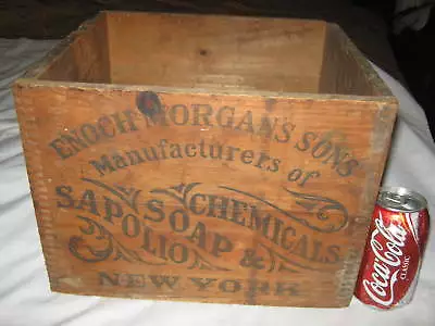 Antique Ny Country Primitive Drug Chemical Soap Store Sign Wood Art Box New York • $595