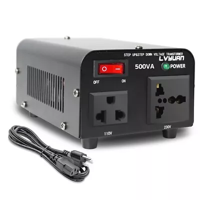 $34.19 • Buy 500W Voltage Transformer Converter 220V To 110V 110V To 220V Step Up Down Trip