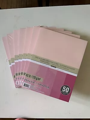 RECOLLECTIONS CARDSTOCK Paper 8 1/2  X 11  50 Sheets 65 Lb 5 Colors • $5