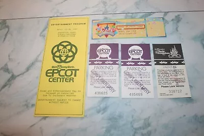 Vintage 1987 Disney Epcot Entertainment Program April 12-18 1987 + Extras • $10