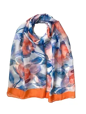 Floral Print Scarf Women Light Weight Lovely Large Size Hijab Shawl Snood • £3.99