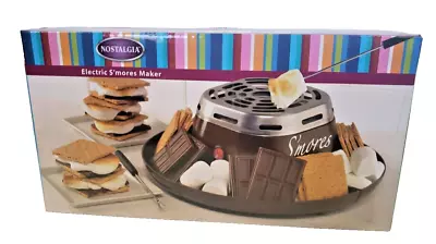 NEW Nostalgia Electric S'mores Maker Flameless Safe 2 Marshmallow Prong/sticks • $22.95