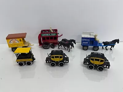 LOT Diecast Models Of Days Gone By Lledo 4  Horse Drawn Carts + - England • $19.95