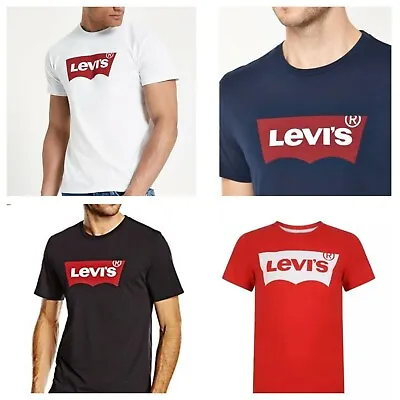 Men's T-Shirt_Levi's Men's Tee_Large Batwing_Black / Grey • £11.99