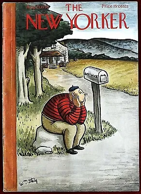 The New Yorker Magazine ~ August 29 1936 ~ William Steig Man Next To Mailbox • $69.99