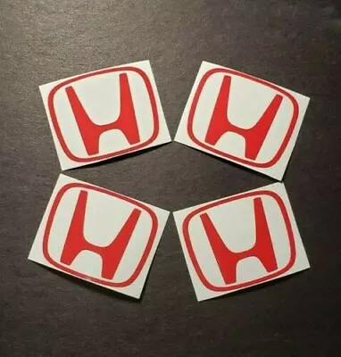 1.75 Inch Center Cap Rim H Logo Decals Sticker For 99 To 06 Civic SI EK EP3 JDM • $6.48