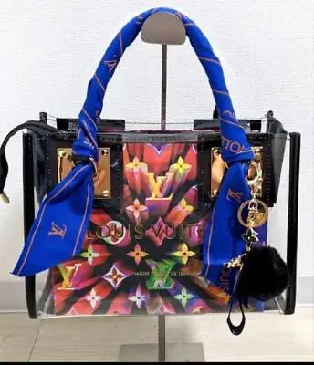Louis Vuitton Limited Shop Clear Bag Multicolor With Ribbon Charm New Unused JPN • $195.99