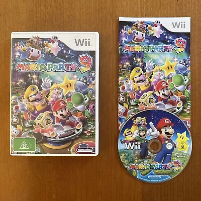 MARIO PARTY 9 (G) NINTENDO Wii INCLUDES MANUAL PAL OZ SELLER • $59.99