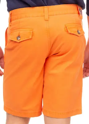 NORTH SAILS Bermuda Shorts Size 46 (32-33 Inch) Orange Zip Fly RRP £125 • £62