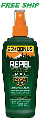 Repel Insect Bug Repellent Sportsmen Max 40 DEET 7.5 Oz Pump Spray • $6.28