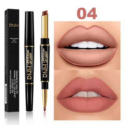 £5.99 • Buy DNM Waterproof Super Stay 24 Hour 12 Color / 2 In 1 Lipstick Matte Lip Liner UK