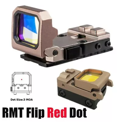 Mini Folding Flip Up RMR Red Dot Sight Holographic Reflex Sight For Glock Pistol • $38.98