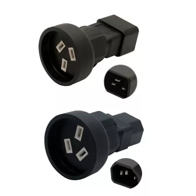 C14/C20 To SAA Connector Power Adapter Male Plug To Female Converter • $10.87
