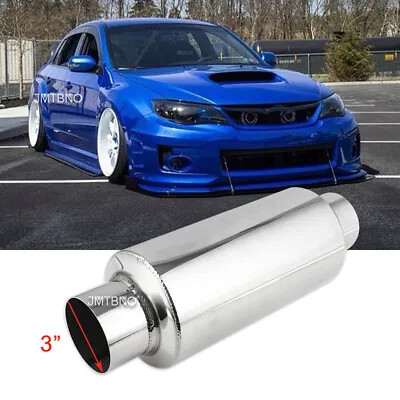 3  Inlet / Outlet Mufflers Exhaust/Resonator Stainless Steel For Subaru Impreza • $55.09