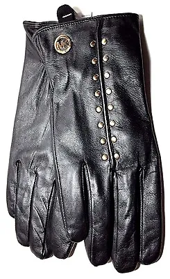 Michael Kors Black Genuine Leather Gloves Size Large  • $79