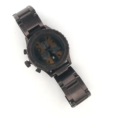 UNTESTED Nixon MINIMIZE Men's Quartz Stainless Steel Wristwatch - Brown • $52.99