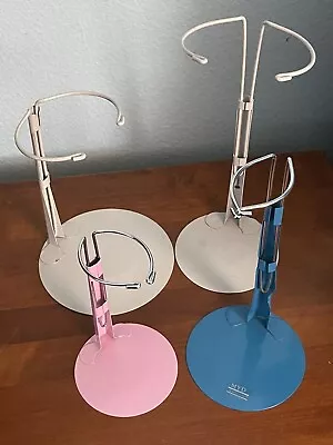Lot Of Kaiser Doll Stands Metal Adjustable Doll Stands Pink Blue Doll Stand • $15