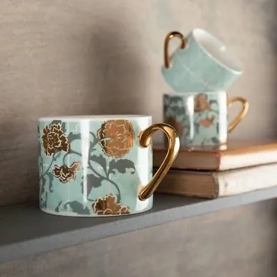 Christmas Gifts Stocking  Fillers V&A Decadence Two Fine China Espresso Mugs • £13