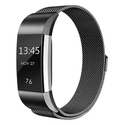 [Fitbit Charge 2] Milanese - Black Watch Strap Band • $39.95