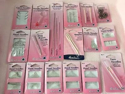 £2.60 • Buy Hemline Hand Sewing Needles ~ Wool & Yarn ~ Doll ~ Embroidery ~ Metal/plastic