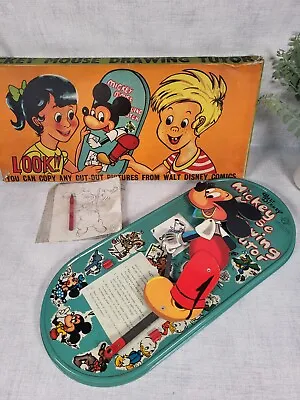 Vintage Walt Disney Official Welsotoys Mickey Mouse Drawing Tutor Model 9/99  • £16.95