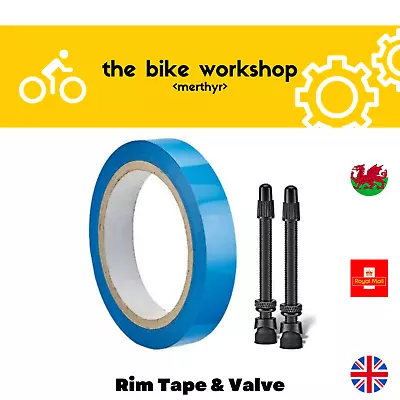 Bike / Bicycle Rim Tubeless Rim Tape & Presta Valve Conversion Kit - All Sizes • £13.75