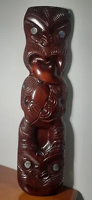 Maori New Zealand Tiki Wall Carving Vintage  • $77.21