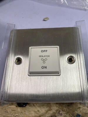 £6 • Buy Stainless Steel 1g Fan Isolation Switch Click Deco