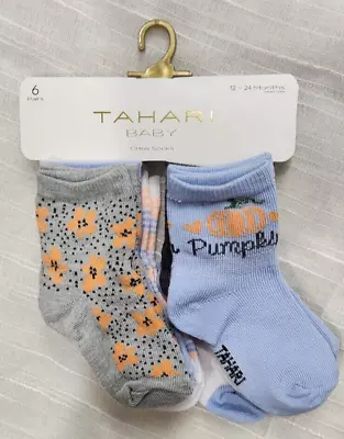 Tahari Baby Sock 6 Pack Crew Socks Girls Size 12-24 Months • $16.99