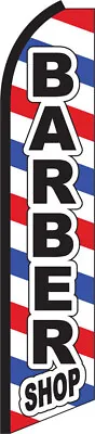 Barber Shop Swooper Flag Feather Super Bow Banner • $19.88