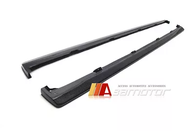 Carbon Fiber Side Skirt Extensions Fits Mitsubishi Lancer Evolution EVO 4 5 & 6 • $300