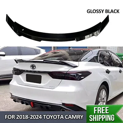 For 2018-2024 Toyota Camry Glossy Black Duckbill Kn Style Rear Trunk Lid Spoiler • $102.20