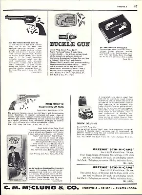 1960 PAPER AD Mattel Toy Cap Gun Fanner 50 Wyatt Earp Buffalo Hunter Winchester • $25.99