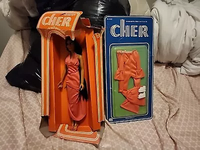 NEW VINTAGE 1976 MEGO CORP CHER 12  Movable DOLL & New Strawberry Outfit Lot • $167.53