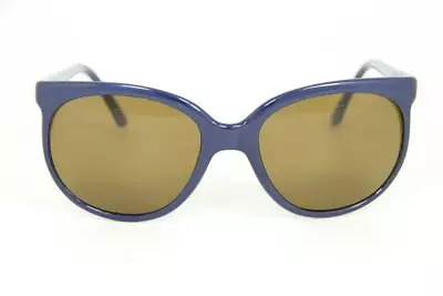 Vintage Vuarnet 002 Blue Metal Sunglasses PX2000 Mineral Brown Lens • $139