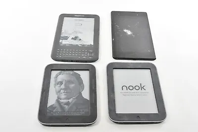 Lot Of 4 Tablets 3 Amazon Kindle 1. Ebook  Reader  1 Nexus • $20.90