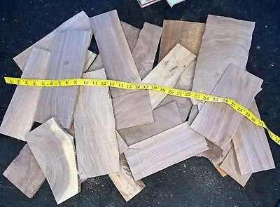LrG Flat Rate Black Walnut Figured Curly Epoxy Thin Craft Wood Cutoffs • $29.99