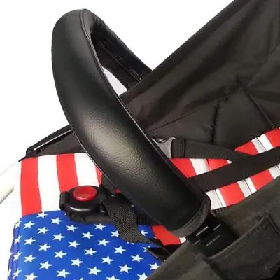 £4.36 • Buy Universal Zip On Leather Handle Bar Cover Sleeve For Baby Stroller Pushchair IT