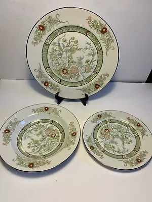 3 Pc Mikasa Kabuki 19011 China Dinner + Salad Plate And Soup Bowl Set • $27.99