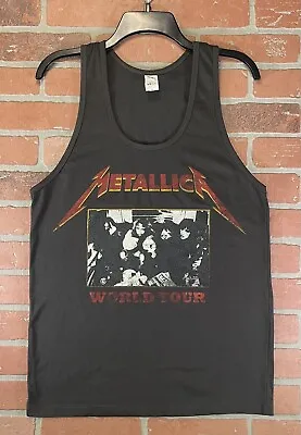 Metallica World Tour Black Tank Top Men’s Size Medium • $15.97