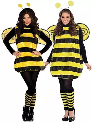 Ladies Darling Bumble Bee Costume Adults Bug Fancy Dress Outfit Insect STD - XL • £29.99