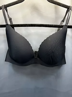 Victoria's Secret Angels Secret Embrace 34C Push Up Bra Padded Underwire Black • $8.79