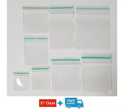 Grip Seal Bags Resealable Clear Quality ZIP LOCK SIZES IN INCHES All Sizes • £2.74