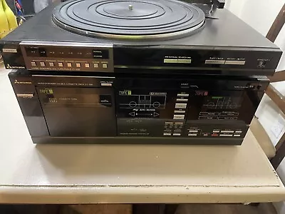 Vintage Mitsubishi DT-156 7+1 Auto Changer Cassette Deck LT-156 Record Player • $399.99