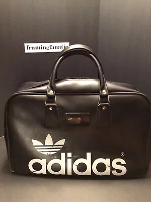 Rare Vintage Adidas Peter Black Keighley 70s Sports Duffle Holdall  Black UK Bag • $89