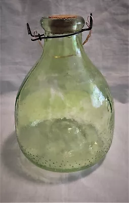 Vintage Glass Fly / Bee / Wasp Trap Catcher Green Glass / Hanging Or Tabletop • $40