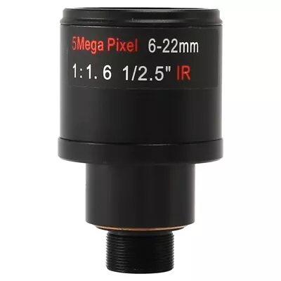 CCTV Lens 1/2.5 Inch 6-22mm 5MP  Mount Varifocal Lens F1.6 For 4MP/5MP8313 • £12.34