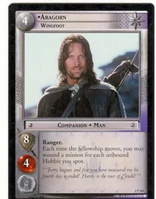 Lord Of The Rings CCG Card TTT 4.P364 Aragorn Wingfoot • £3.49